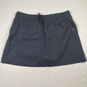 Dash Sharon Skort Women’s 1X Blue Cotton Stretch Golf Casual Shirt Shorts